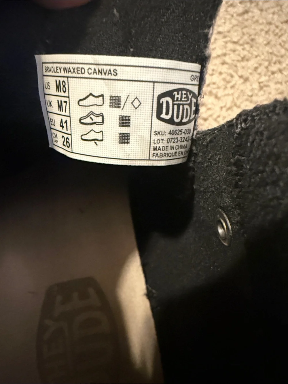 Mens 8 hey dude boots